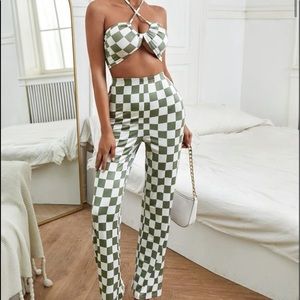 Green Checkerboard Set